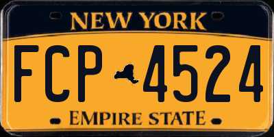 NY license plate FCP4524