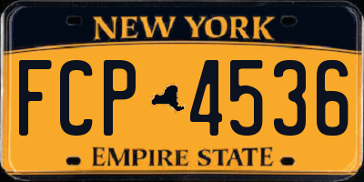 NY license plate FCP4536