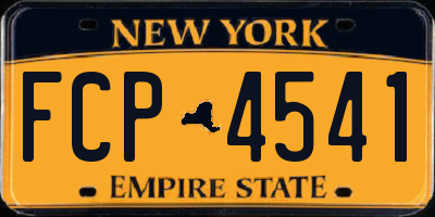 NY license plate FCP4541
