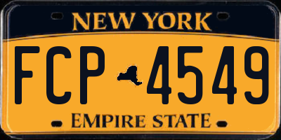 NY license plate FCP4549