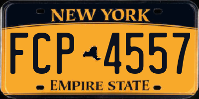 NY license plate FCP4557