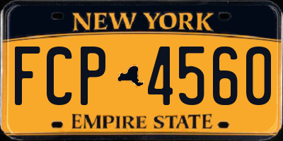 NY license plate FCP4560