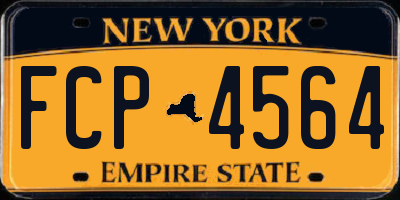 NY license plate FCP4564