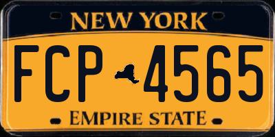 NY license plate FCP4565