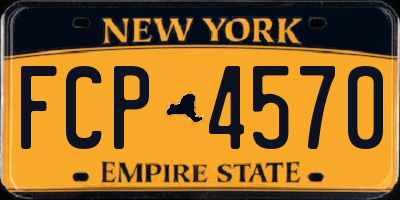 NY license plate FCP4570