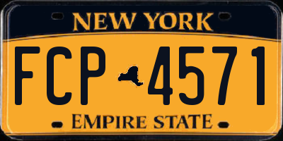 NY license plate FCP4571