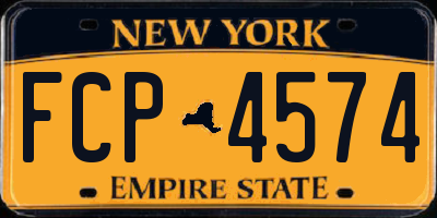 NY license plate FCP4574