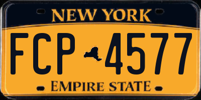 NY license plate FCP4577