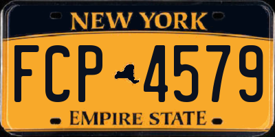 NY license plate FCP4579