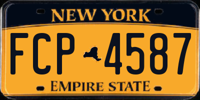 NY license plate FCP4587