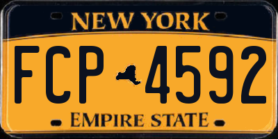 NY license plate FCP4592