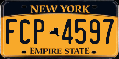 NY license plate FCP4597
