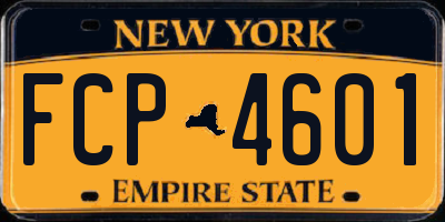 NY license plate FCP4601