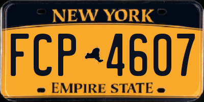 NY license plate FCP4607