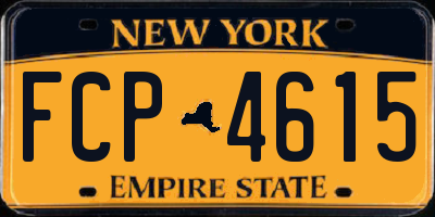 NY license plate FCP4615