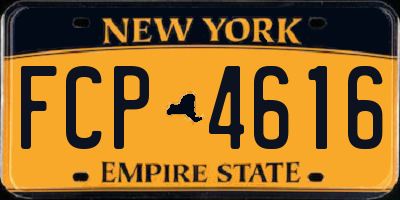 NY license plate FCP4616