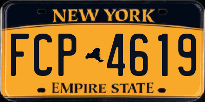 NY license plate FCP4619