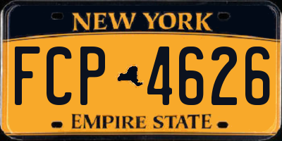 NY license plate FCP4626