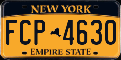 NY license plate FCP4630