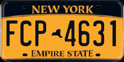 NY license plate FCP4631