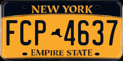 NY license plate FCP4637