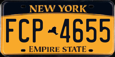 NY license plate FCP4655