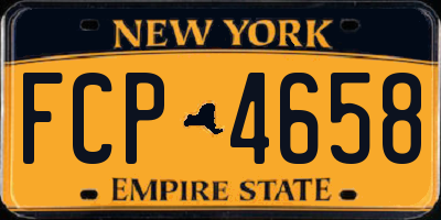 NY license plate FCP4658