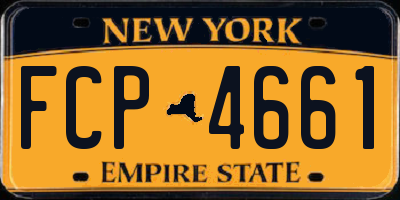 NY license plate FCP4661
