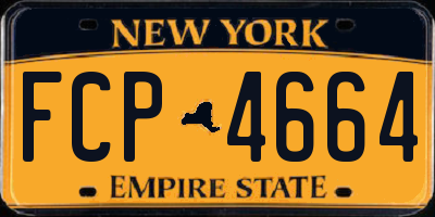 NY license plate FCP4664