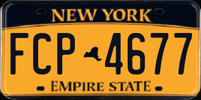 NY license plate FCP4677