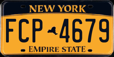 NY license plate FCP4679