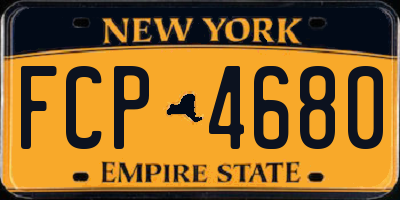 NY license plate FCP4680