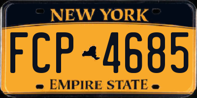NY license plate FCP4685