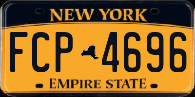 NY license plate FCP4696