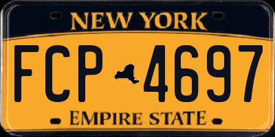 NY license plate FCP4697