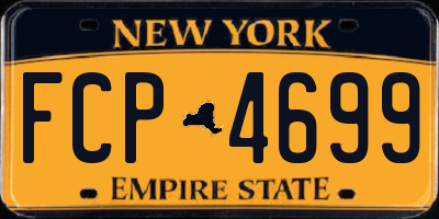 NY license plate FCP4699