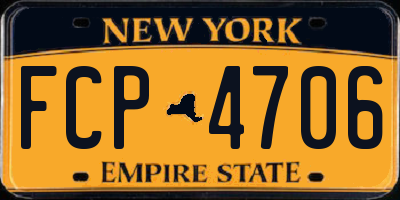 NY license plate FCP4706