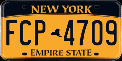 NY license plate FCP4709