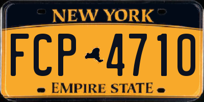 NY license plate FCP4710