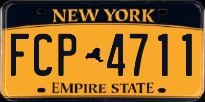 NY license plate FCP4711