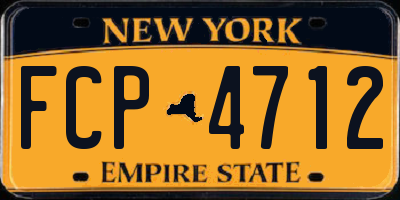 NY license plate FCP4712