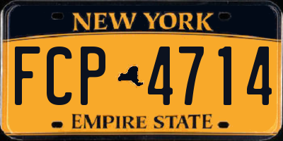 NY license plate FCP4714