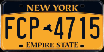 NY license plate FCP4715
