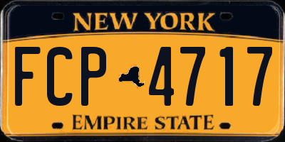 NY license plate FCP4717