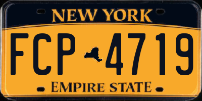 NY license plate FCP4719