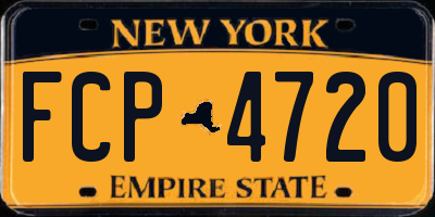 NY license plate FCP4720