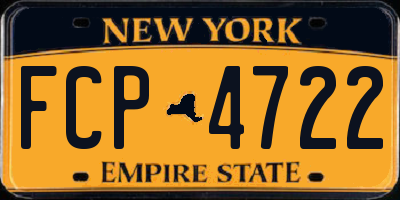 NY license plate FCP4722