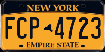 NY license plate FCP4723
