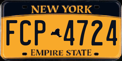 NY license plate FCP4724