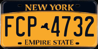 NY license plate FCP4732